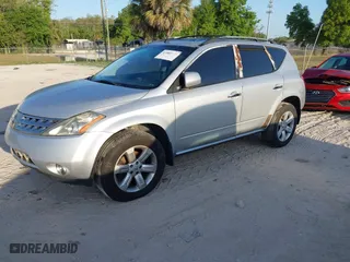 2007 Nissan Murano SL with VIN JN8AZ08W87W622442, listed as a IAAI auction lot 41885040 with 217,124 mi miles. Bid and sale history available at carsss.com. Image 2.