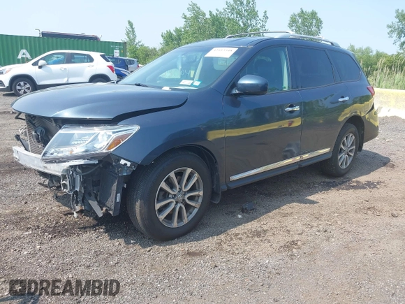 2014 Nissan Pathfinder S with VIN 5N1AR2MM0EC683354, listed as a IAAI auction lot 42413348 with 95,089 mi miles and . Bid and sale history available at DreamBid. Image 18.