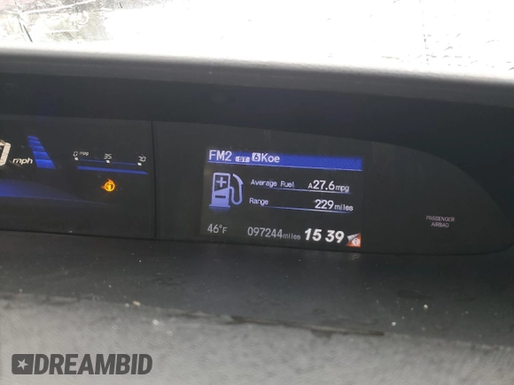 2014 Honda Civic Sedan LX with VIN 19XFB2F55EE041130, listed as a Copart auction lot 52860145 with 97,244 mi miles and Salvage Title. Bid and sale history available at carsss.com. Image 9.