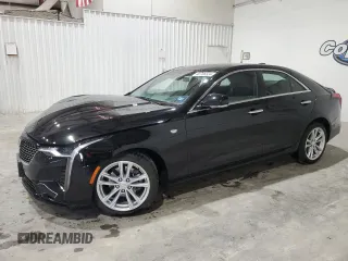 2024 Cadillac CT4 Luxury with VIN 1G6DA5RK4R0131920, listed as a Copart auction lot 82786324 with 9,947 mi miles and Non Repairable. Bid and sale history available at carsss.com. Image 1.