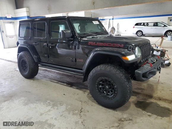 2020 Jeep Wrangler Unlimited Rubicon with VIN 1C4HJXFG0LW192633, listed as a Copart auction lot 71954774 with 26,790 mi miles and Salvage Title. Bid and sale history available at carsss.com. Image 4.