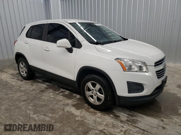 2016 Chevrolet Trax LS with VIN KL7CJNSB5GB750897, listed as a Copart auction lot 45356735 with 100,316 mi miles and Clean Title. Bid and sale history available at carsss.com. Image 4.
