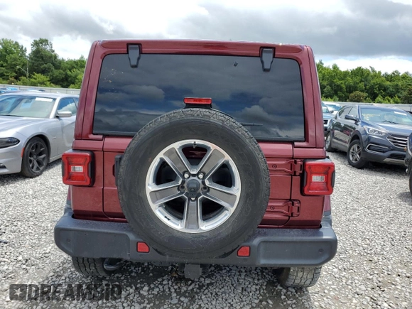 2021 Jeep Wrangler Unlimited Sahara High Altitude с VIN 1C4HJXEG7MW604145, выставлен на аукционе Copart как лот 61352514 с пробегом 55 459 миль миль и Списание • Salvage title. История ставок и продаж доступна на DreamBid. Изображение 6.