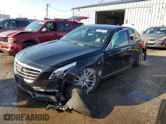 2018 Cadillac CT6 AWD z VIN 1G6KB5RS3JU144191, wystawiony jako Copart lot #77696174 z przebiegiem Nie podano mil oraz Szkoda całkowita • Salvage title. Historia ofert i sprzedaży dostępna na DreamBid. Obrazek 1.