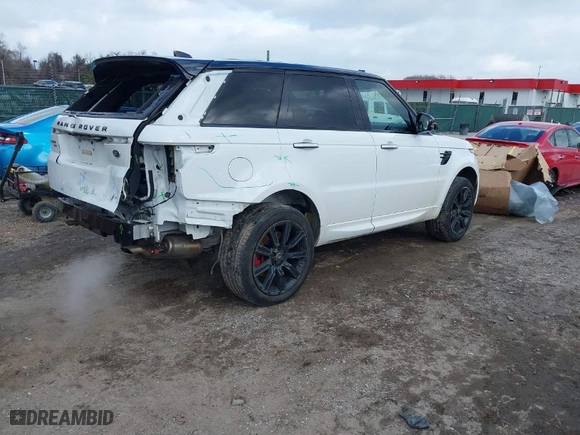 2020 Land Rover Range Rover Sport HST with VIN SALWS2RU6LA748510, listed as a IAAI auction lot 41629098 with 48,122 mi miles. Bid and sale history available at carsss.com. Image 4.