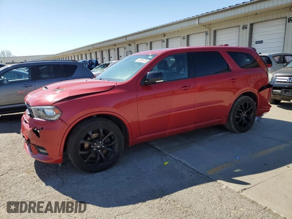 2019 Dodge Durango R/T with VIN 1C4SDJCTXKC634118, listed as a Copart auction lot 49556075 with 71,867 mi miles and Salvage Title. Bid and sale history available at carsss.com. Image 1.