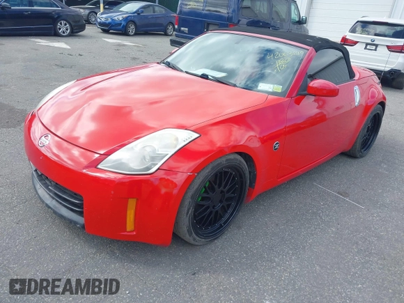 2008 Nissan 350Z Touring with VIN JN1BZ36A08M850394, listed as a IAAI auction lot 42063210 with 108,249 mi miles. Bid and sale history available at carsss.com. Image 18.