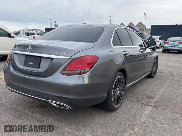 2021 Mercedes-Benz C 300 with VIN W1KWF8DB9MR624941, listed as a Copart auction lot 49182165 with 36,655 mi miles and Clean Title. Bid and sale history available at carsss.com. Image 4.