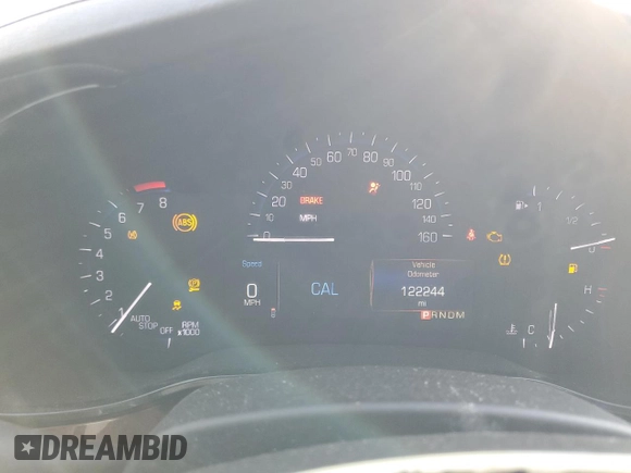 2016 Cadillac CTS AWD with VIN 1G6AW5SX1G0107906, listed as a Copart auction lot 45207585 with 122,244 mi miles and Salvage Title. Bid and sale history available at DreamBid. Image 9.