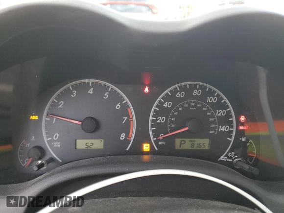 2012 Toyota Corolla L with VIN 5YFBU4EE6CP051067, listed as a Copart auction lot 52988715 with 816,251 mi miles and Salvage Title. Bid and sale history available at DreamBid. Image 9.