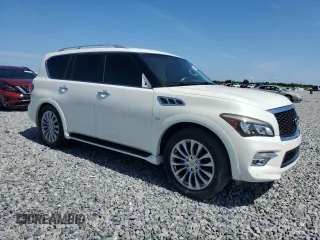 2016 Infiniti QX80 z VIN JN8AZ2NE7G9125016, wystawiony jako Copart lot #58667665 z przebiegiem 114 655 mil mil oraz Szkoda całkowita • Salvage title. Historia ofert i sprzedaży dostępna na DreamBid. Obrazek 4.