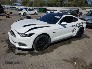 2017 Ford Mustang GT with VIN 1FA6P8CF1H5343036, listed as a Copart auction lot 49538985 with 99,802 mi miles and Salvage Title. Bid and sale history available at carsss.com. Image 1.