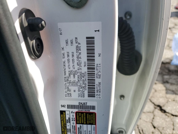 2017 Toyota Tundra 2WD SR with VIN 5TFRM5F13HX115316, listed as a Copart auction lot 42371065 with 100,590 mi miles and Salvage Title. Bid and sale history available at carsss.com. Image 13.
