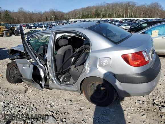 2007 Kia Rio LX with VIN KNADE123676228279, listed as a Copart auction lot 80268204 with 0 mi miles and Non Repairable. Bid and sale history available at carsss.com. Image 2.
