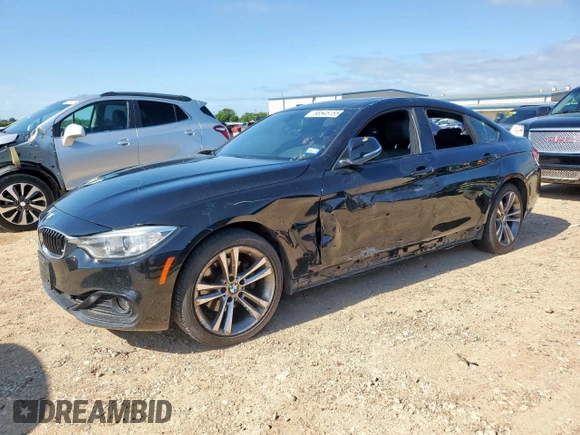 2015 BMW 4 Series 428i xDrive with VIN WBA4C9C58FG135373, listed as a Copart auction lot 58545155 with 122,732 mi miles and Salvage title. Bid and sale history available at DreamBid. Image 1.