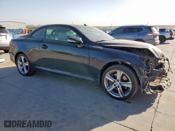 2012 Lexus IS 350 C z VIN JTHFE2C24C2507432, wystawiony jako Copart lot #49675515 z przebiegiem 133 663 mil mil oraz Szkoda całkowita • Salvage title. Historia ofert i sprzedaży dostępna na DreamBid. Obrazek 4.