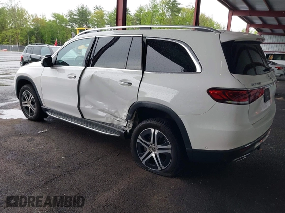 2021 Mercedes-Benz GLS 450 z VIN 4JGFF5KE9MA572260, wystawiony jako IAAI lot #42287425 z przebiegiem 65 510 mil mil oraz . Historia ofert i sprzedaży dostępna na DreamBid. Obrazek 3.