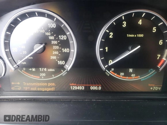 2011 BMW 7 Series 750i with VIN WBAKA8C5XBCY37073, listed as a Copart auction lot 76238914 with 129,493 mi miles and Clean title. Bid and sale history available at DreamBid. Image 9.