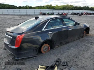 2017 Cadillac CTS with VIN NCS107247, listed as a Copart auction lot 61924574 with 65,055 mi miles and Salvage Title. Bid and sale history available at DreamBid. Image 3.