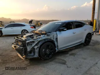2021 Nissan Maxima SV with VIN 1N4AA6CV2MC510730, listed as a Copart auction lot 76996024 with 57,499 mi miles and Salvage title. Bid and sale history available at DreamBid. Image 1.