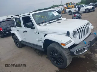 2022 Jeep Wrangler Unlimited Sahara with VIN 1C4JJXP60NW171498, listed as a IAAI auction lot 42452995 with 20,944 mi miles and . Bid and sale history available at DreamBid. Image 1.