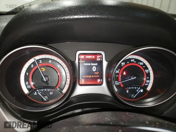 2015 Dodge Journey Crossroad with VIN 3C4PDDGGXFT748991, listed as a Copart auction lot 47484915 with 124,367 mi miles and Salvage Title. Bid and sale history available at carsss.com. Image 9.