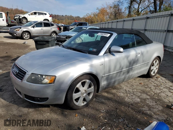 2006 Audi A4 3.0L with VIN WAUDT48H26K001588, listed as a Copart auction lot 77682844 with 126,460 mi miles and Salvage Title. Bid and sale history available at carsss.com. Image 1.