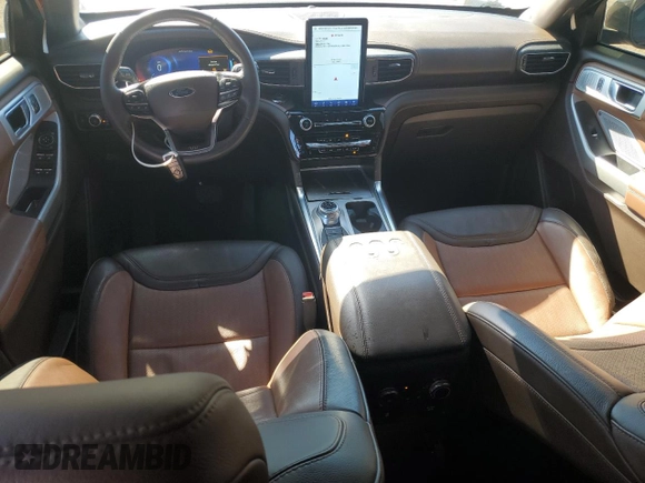 2022 Ford Explorer King Ranch z VIN 1FM5K8LC9NGB68945, wystawiony jako Copart lot #87059264 z przebiegiem 69 384 mil mil oraz Szkoda całkowita • Salvage title. Historia ofert i sprzedaży dostępna na DreamBid. Obrazek 8.
