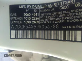 2009 Mercedes-Benz C 300 Sport с VIN WDDGF54X59R056788, выставлен на аукционе IAAI как лот 42050204 с пробегом 213 706 миль миль и . История ставок и продаж доступна на DreamBid. Изображение 9.