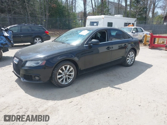 2011 Audi A4 2.0T Premium Plus with VIN WAUFFAFL2BN044780, listed as a IAAI auction lot 42082205 with 185,820 mi miles. Bid and sale history available at carsss.com. Image 2.