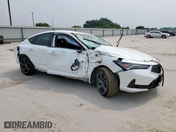 2024 Acura Integra Technology with VIN 19UDE4H6XRA002141, listed as a Copart auction lot 57291625 with Not provided miles and Salvage title. Bid and sale history available at DreamBid. Image 4.