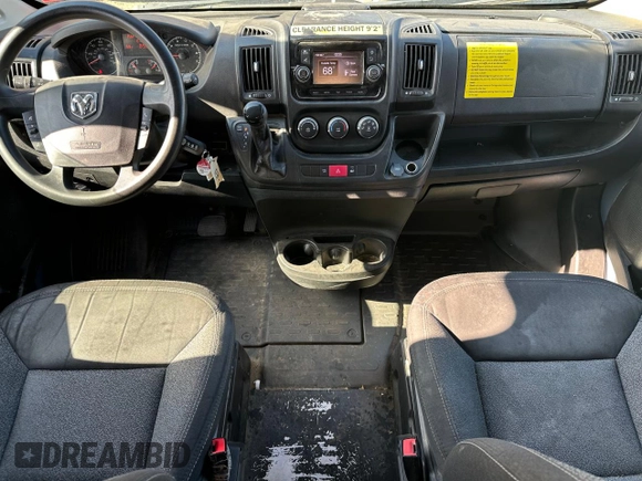 2020 Ram ProMaster Cargo with VIN 3C6URVJG1LE116990, listed as a Copart auction lot 51110785 with 61,813 mi miles and Clean Title. Bid and sale history available at carsss.com. Image 9.