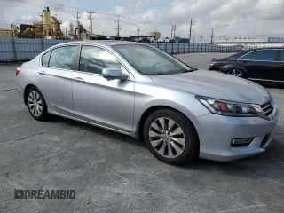 2013 Honda Accord Sdn EX-L with VIN 1HGCR2F80DA100290, listed as a Copart auction lot 53510425 with 64,383 mi miles and Salvage Title. Bid and sale history available at carsss.com. Image 4.