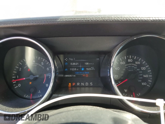 2017 Ford Mustang V6 with VIN 1FATP8EM3H5340203, listed as a Copart auction lot 48390555 with 98,930 mi miles and Salvage Title. Bid and sale history available at carsss.com. Image 9.