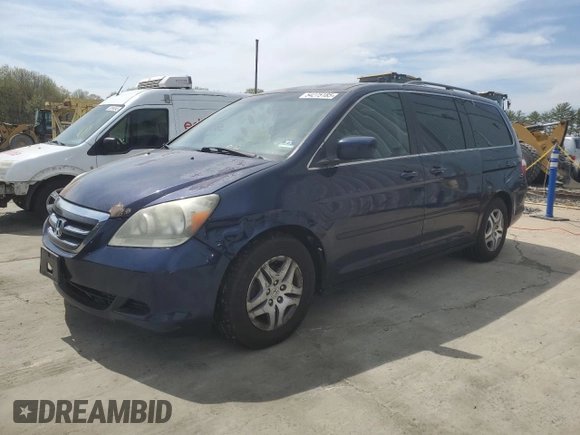 2007 Honda Odyssey EX with VIN 5FNRL384X7B010845, listed as a Copart auction lot 54275185 with 206,190 mi miles and Clean Title. Bid and sale history available at carsss.com. Image 1.
