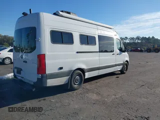 2021 Mercedes-Benz Sprinter Cargo with VIN W1Y4ECHYXMT078168, listed as a IAAI auction lot 41796015 with 14,472 mi miles and . Bid and sale history available at carsss.com. Image 4.