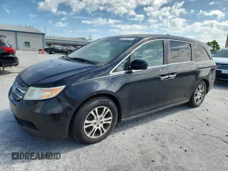 2013 Honda Odyssey EX-L with VIN 5FNRL5H6XDB073470, listed as a Copart auction lot 66728045 with 121,241 mi miles and Clean title. Bid and sale history available at DreamBid. Image 1.