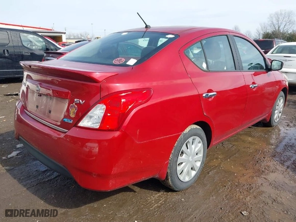 2015 Nissan Versa S Plus with VIN 3N1CN7AP8FL850105, listed as a IAAI auction lot 41616442 with 160,000 mi miles. Bid and sale history available at carsss.com. Image 4.