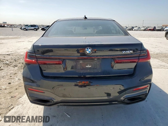2022 BMW 7 Series 740i with VIN WBA7T2C01NCK41405, listed as a Copart auction lot 50586975 with 45,454 mi miles and Salvage Title. Bid and sale history available at carsss.com. Image 6.