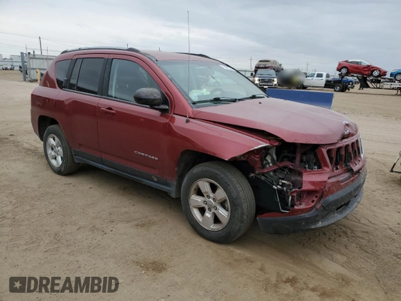 2016 Jeep Compass Sport with VIN 1C4NJCBB5GD548761, listed as a Copart auction lot 76425324 with 101,313 mi miles and Salvage title. Bid and sale history available at DreamBid. Image 4.