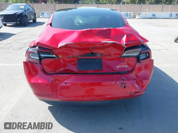 2021 Tesla Model 3 Long Range with VIN 5YJ3E1EB4MF936743, listed as a IAAI auction lot 42154322 with 46,983 mi miles and . Bid and sale history available at DreamBid. Image 6.