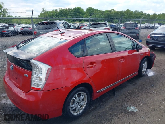 2011 Toyota Prius I z VIN JTDKN3DU8B5322979, wystawiony jako IAAI lot #42228343 z przebiegiem 148 198 mil mil oraz . Historia ofert i sprzedaży dostępna na DreamBid. Obrazek 4.