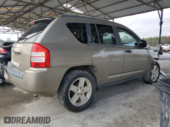 2007 Jeep Compass Sport with VIN 1J8FT47W47D368891, listed as a Copart auction lot 85054114 with 251,737 mi miles and Salvage Title. Bid and sale history available at carsss.com. Image 3.
