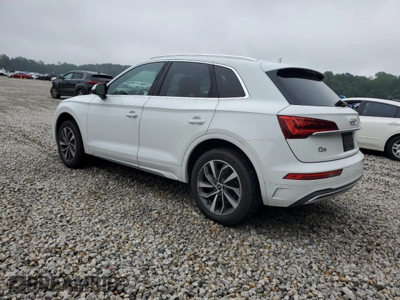 2021 Audi Q5 Premium Plus with VIN WA1BAAFY1M2017872, listed as a Copart auction lot 59964725 with 58,694 mi miles and Salvage title. Bid and sale history available at DreamBid. Image 2.