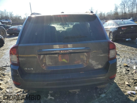 2014 Jeep Compass Latitude with VIN 1C4NJDEB3ED852993, listed as a Copart auction lot 47291945 with 0 mi miles and Non Repairable. Bid and sale history available at carsss.com. Image 6.