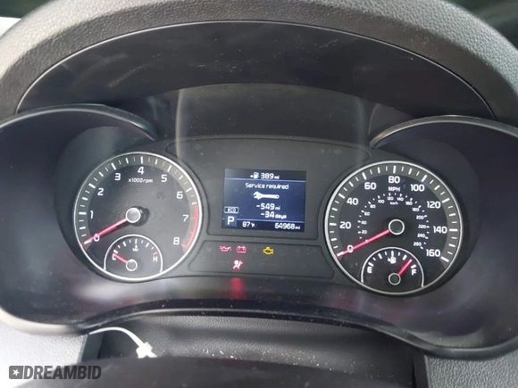 2019 Kia Optima S with VIN 5XXGT4L34KG296953, listed as a IAAI auction lot 42014999 with 64,968 mi miles. Bid and sale history available at carsss.com. Image 7.