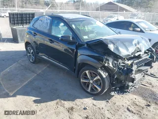 2020 Hyundai Kona Limited with VIN KM8K3CA53LU525591, listed as a IAAI auction lot 41239608 with 62,230 mi miles. Bid and sale history available at carsss.com. Image 1.