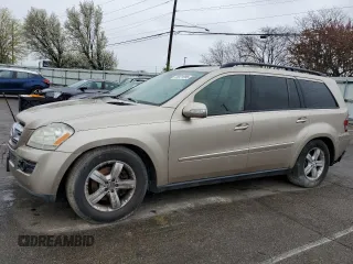 2007 Mercedes-Benz GL-Class with VIN 4JGBF71E47A124492, listed as a Copart auction lot 51971585 with 158,416 mi miles and Clean Title. Bid and sale history available at carsss.com. Image 1.