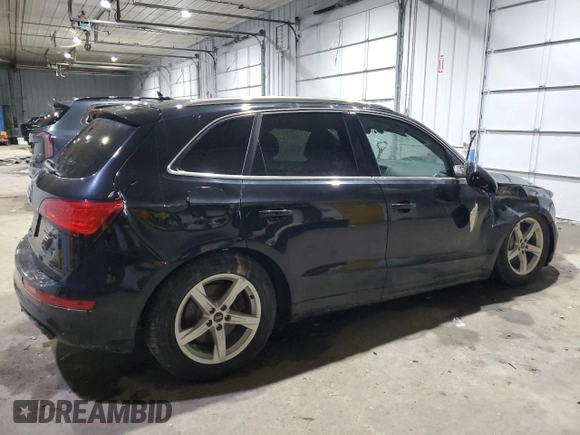 2014 Audi Q5 Premium Plus with VIN WA1DGAFPXEA032411, listed as a Copart auction lot 89115195 with 183,028 mi miles and Salvage Title. Bid and sale history available at carsss.com. Image 3.