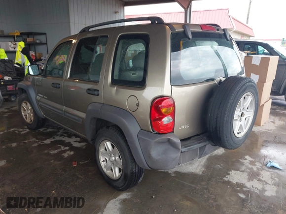2003 Jeep Liberty Sport with VIN 1J4GK48K13W633818, listed as a IAAI auction lot 41962552 with 217,884 mi miles and . Bid and sale history available at DreamBid. Image 3.
